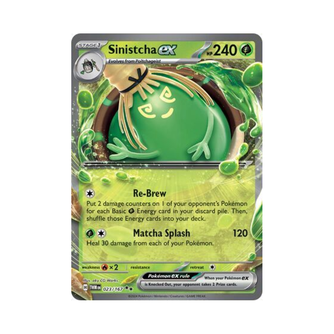 포켓몬 TCG 그우린차 ex DR 트와일라잇 마스커레이드 (영문판)(Pokemon TCG Sinistcha ex DR Twilight Masquerade (English Ver.)) - 1