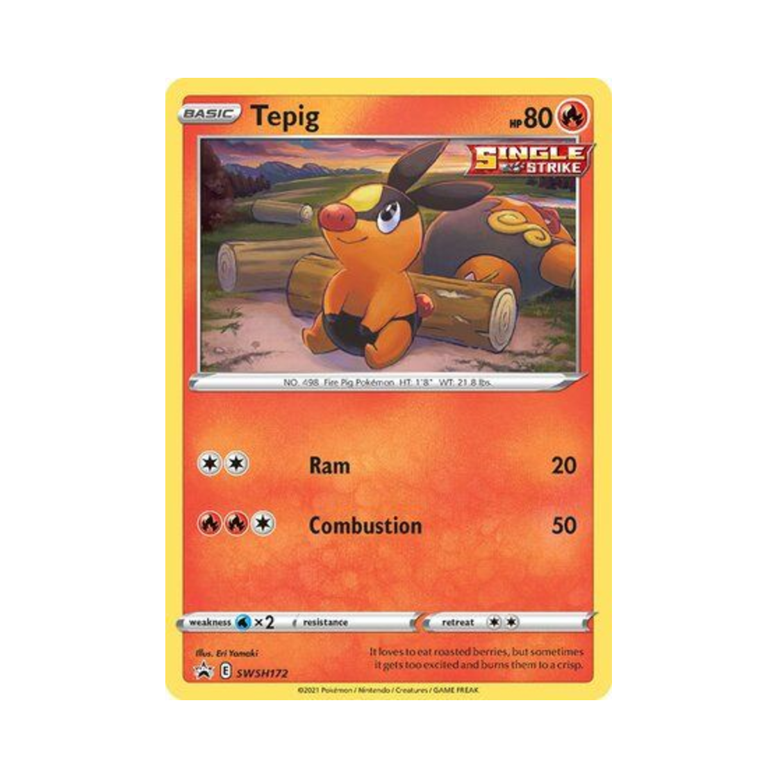 포켓몬 TCG 뚜꾸리 P 소드 & 실드 프로모카드 (영문판)(Pokemon TCG Tepig P Sword & Shield Promos (English Ver.)) - 1