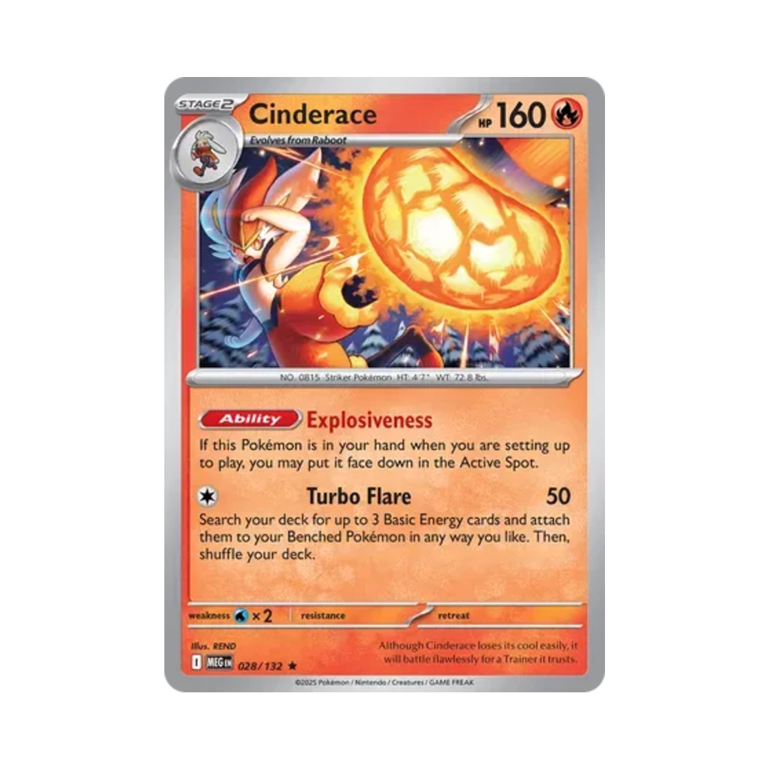 포켓몬 TCG 에이스번 R 메가 에볼루션 (영문판)(Pokemon TCG Cinderace R Mega Evolution (English Ver.)) - 1