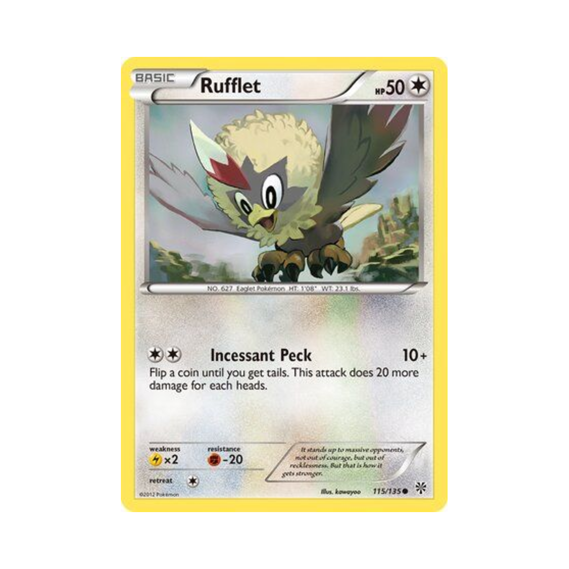 포켓몬 TCG 수리둥보 C 플라스마 스톰 (영문판)(Pokemon TCG Rufflet C Plasma Storm (English Ver.))