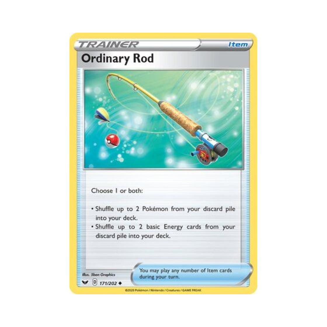 포켓몬 TCG 대단한낚싯대 U 소드 & 실드 (영문판)(Pokemon TCG Ordinary Rod U Sword & Shield (English Ver.))
