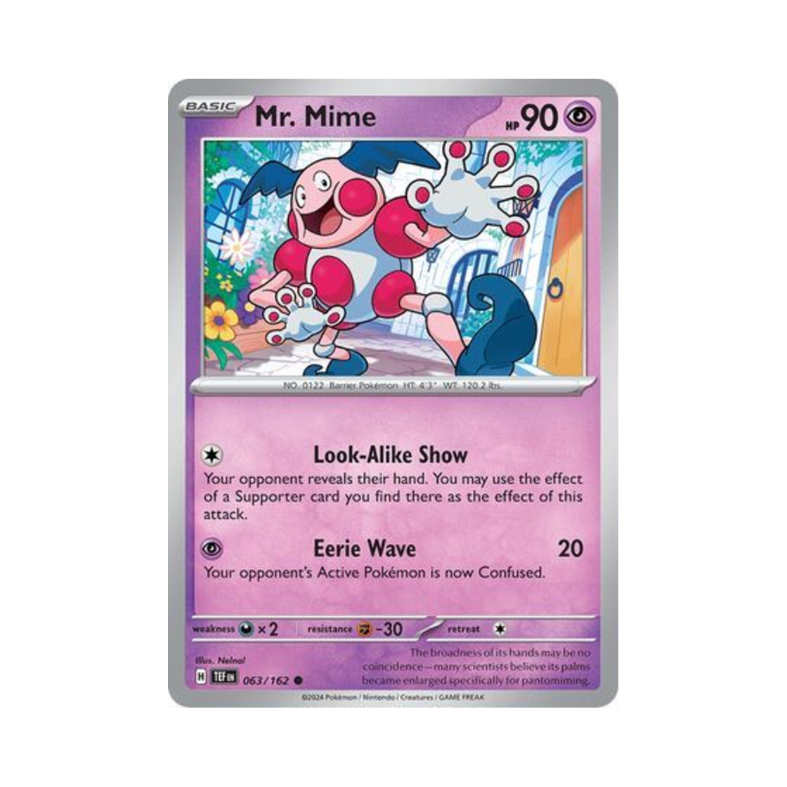 포켓몬 TCG 마임맨 C 템포럴 포시스 (영문판)(Pokemon TCG Mr. Mime C Temporal Forces (English Ver.)) - 1