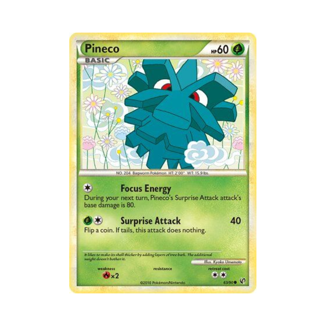 포켓몬 TCG 피콘 C 언던티드 (영문판)(Pokemon TCG Pineco C Undaunted (English Ver.)) - 1