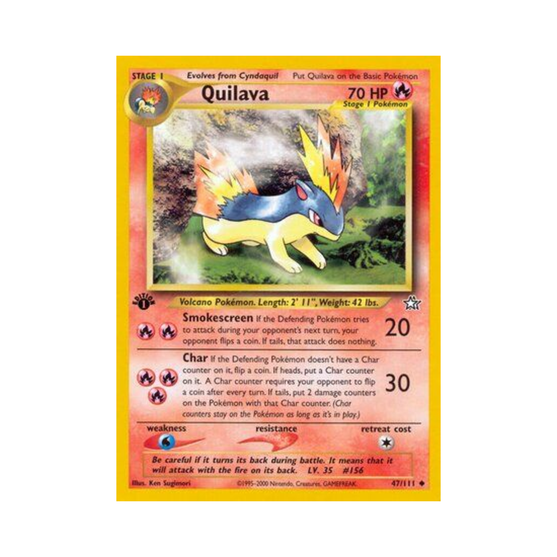 포켓몬 TCG 마그케인 U 네오 제네시스 (영문판)(Pokemon TCG Quilava U Neo Genesis (English Ver.)) - 1