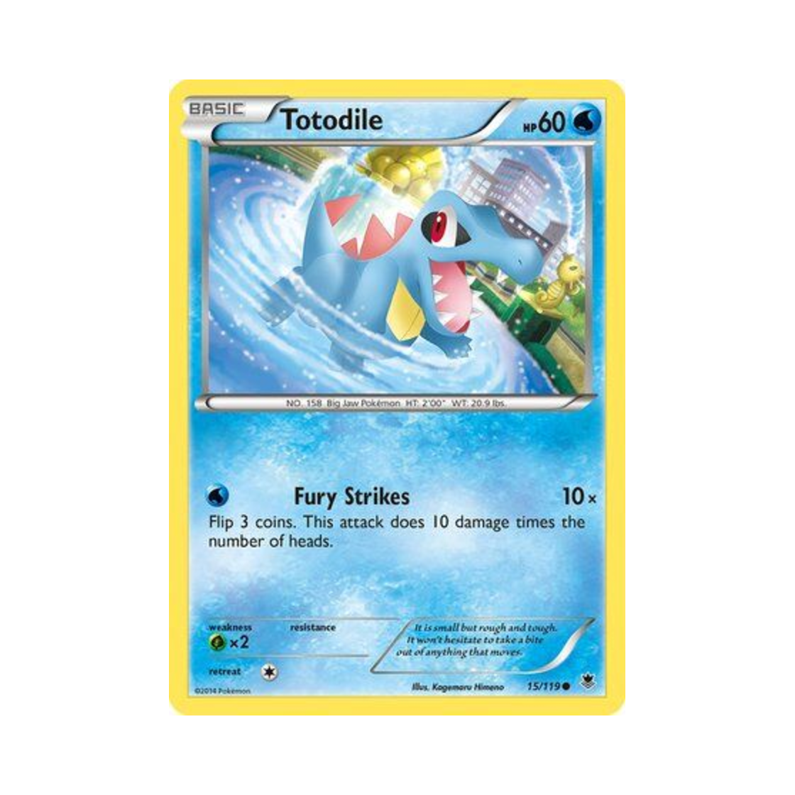 포켓몬 TCG 리아코 C 팬텀 포스 (영문판)(Pokemon TCG Totodile C Phantom Forces (English Ver.)) - 1