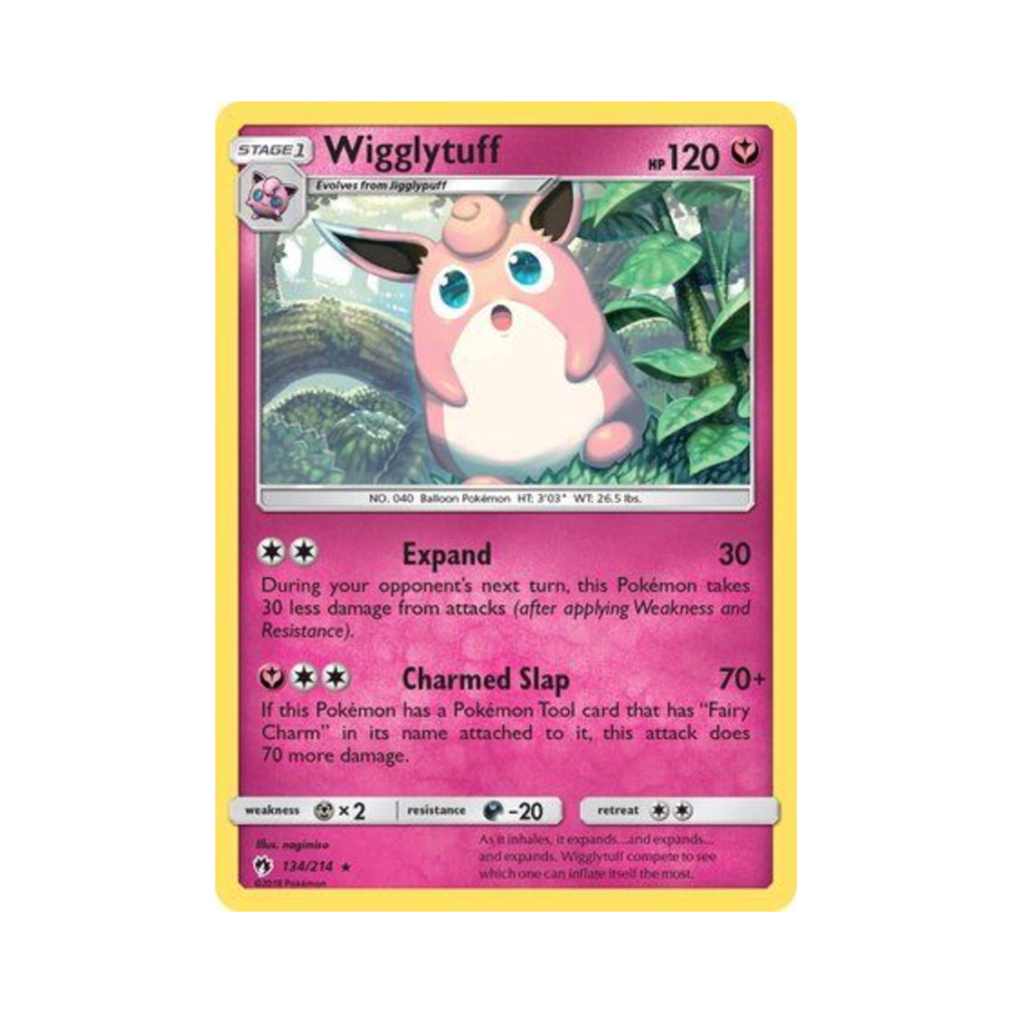 포켓몬 TCG 푸크린 R 로스트 썬더 (영문판)(Pokemon TCG Wigglytuff R Lost Thunder (English Ver.)) - 1