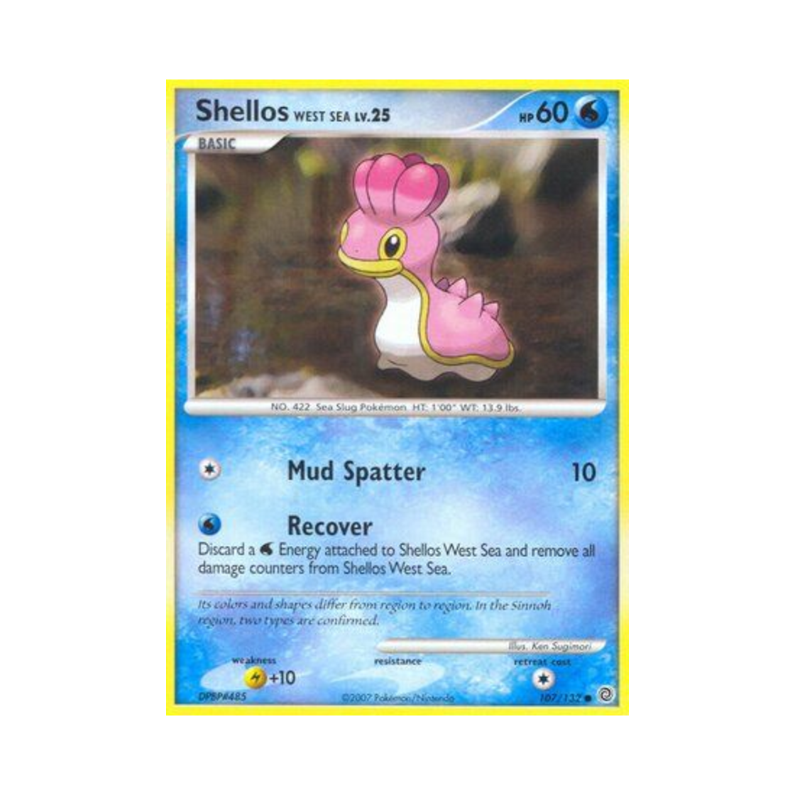 포켓몬 TCG 깝질무 서쪽 C 시크릿 원더스 (영문판)(Pokemon TCG Shellos West Sea C Secret Wonders (English Ver.)) - 1