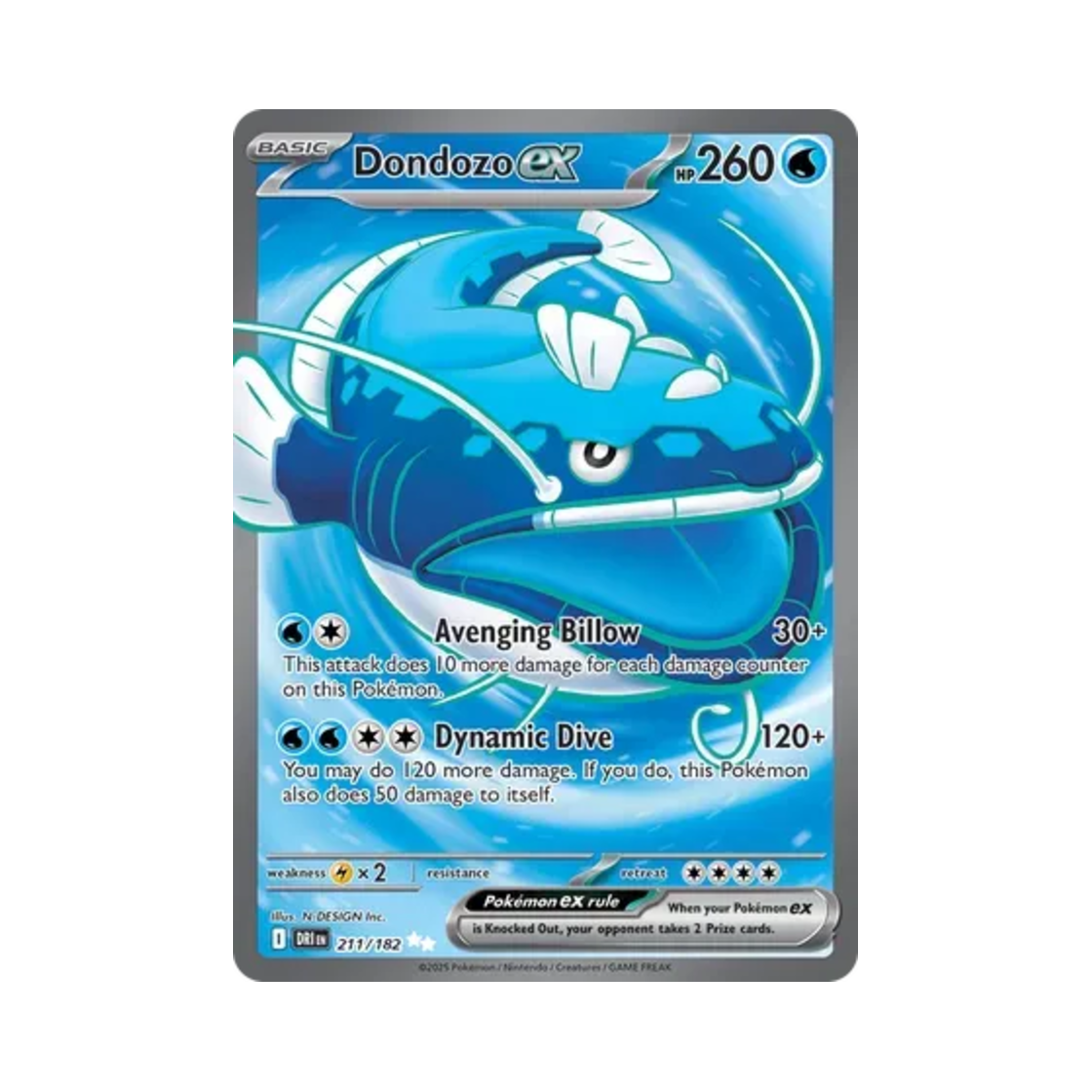 포켓몬 TCG 어써러셔 ex UR 데스티니드 라이벌스 (영문판)(Pokemon TCG Dondozo ex UR Destined Rivals (English Ver.)) - 1
