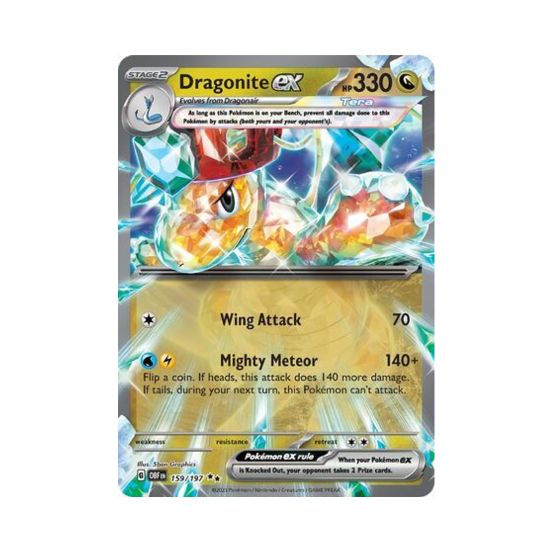 포켓몬 TCG 망나뇽 ex DR 옵시디언 플레임즈 (영문판)(Pokemon TCG Dragonite ex DR Obsidian Flames (English Ver.)) - 1