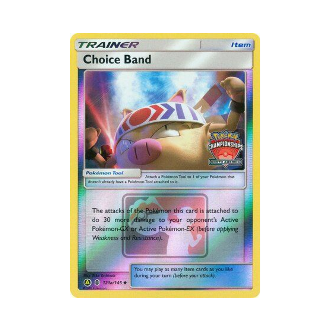 포켓몬 TCG 구애머리띠 U 옐로우 A 얼터네이트 (영문판)(Pokemon TCG Choice Band U Yellow A Alternate (English Ver.)) - 1