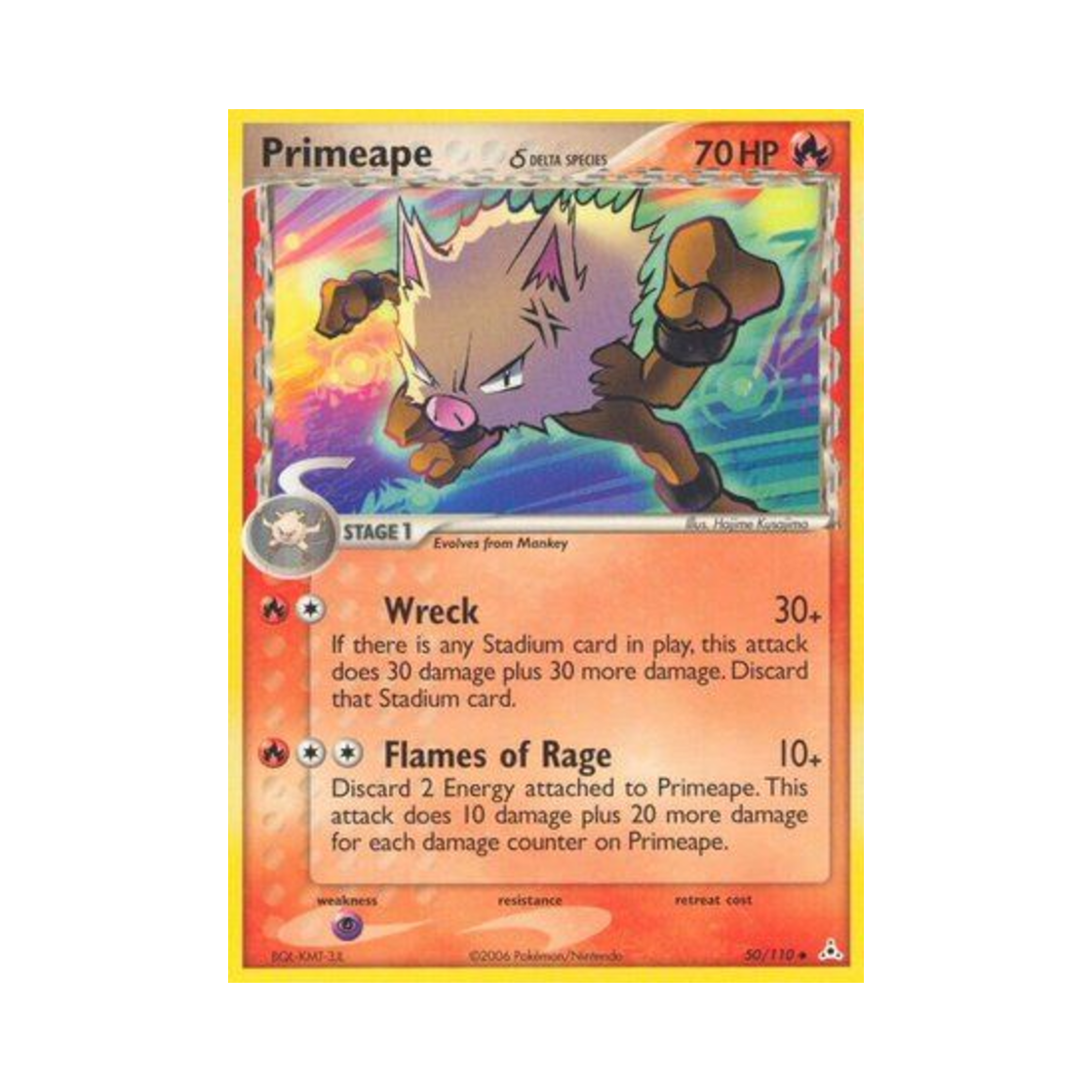 포켓몬 TCG 성원숭 U EX 홀론 팬텀 (영문판)(Pokemon TCG Primeape U EX Holon Phantoms (English Ver.)) - 1