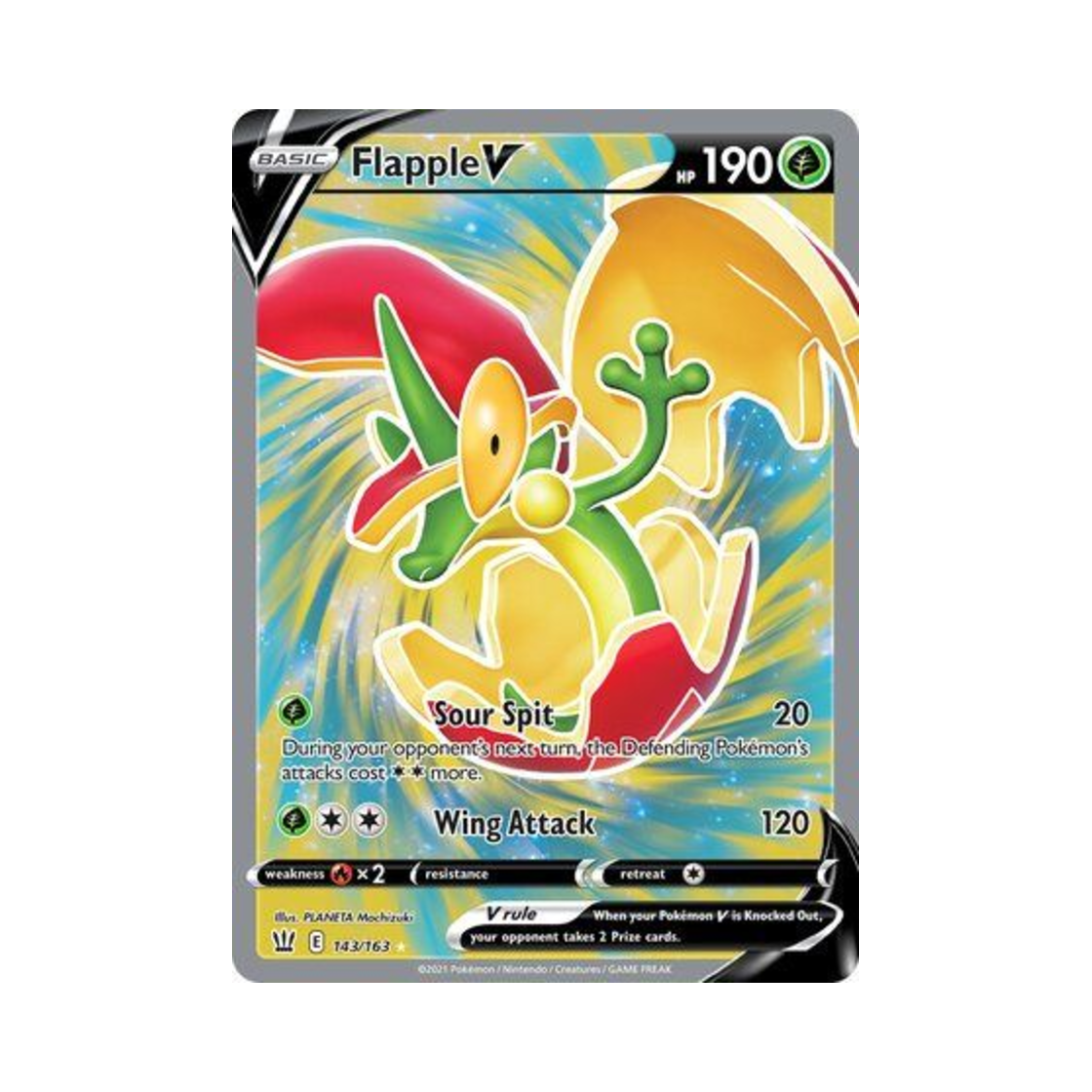 포켓몬 TCG 애프룡 V RU 배틀 스타일즈 (영문판)(Pokemon TCG Flapple V RU Battle Styles (English Ver.))