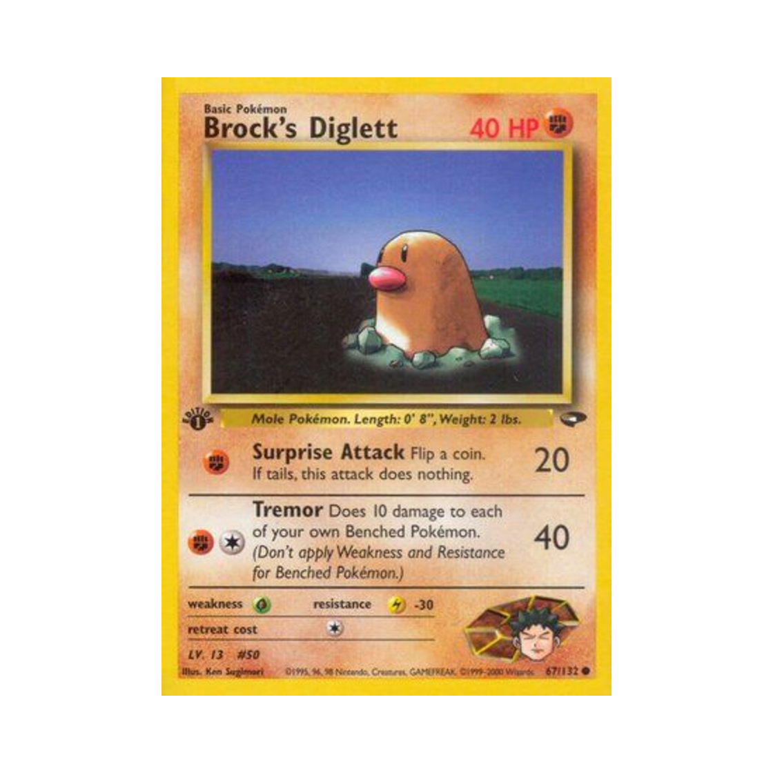 포켓몬 TCG 웅의 디그다 C 짐 첼린지 (영문판)(Pokemon TCG Brock's Diglett C Gym Challenge (English Ver.)) - 1