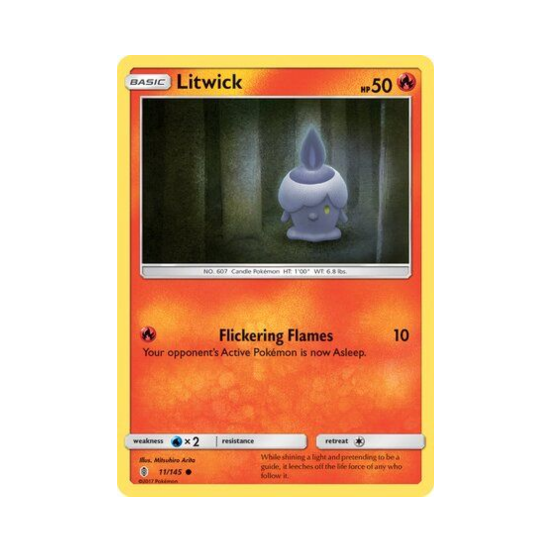 포켓몬 TCG 불켜미 C 가디언스 라이징 (영문판)(Pokemon TCG Litwick C Guardians Rising (English Ver.))