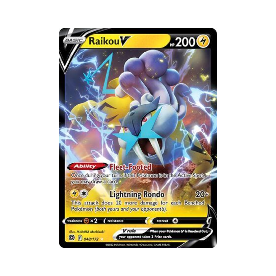 포켓몬 TCG 라이코 V HRV 브릴리언트 스타즈 (영문판)(Pokemon TCG Raikou V HRV Brilliant Stars (English Ver.)) - 1
