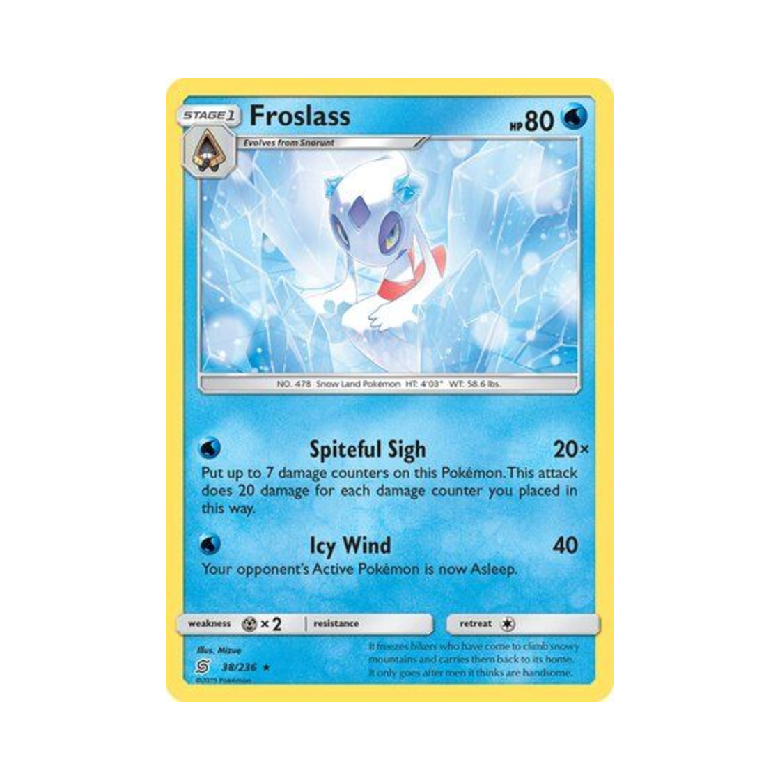 포켓몬 TCG 눈여아 RH 유니파이드 마인즈 (영문판)(Pokemon TCG Froslass RH Unified Minds (English Ver.)) - 1