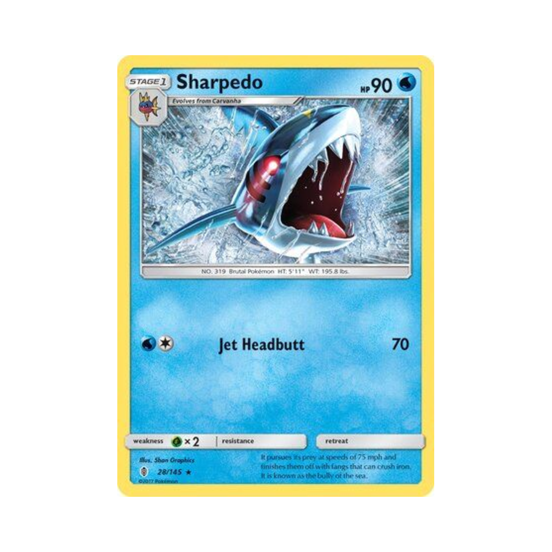 포켓몬 TCG 샤크니아 R 가디언스 라이징 (영문판)(Pokemon TCG Sharpedo R Guardians Rising (English Ver.)) - 1