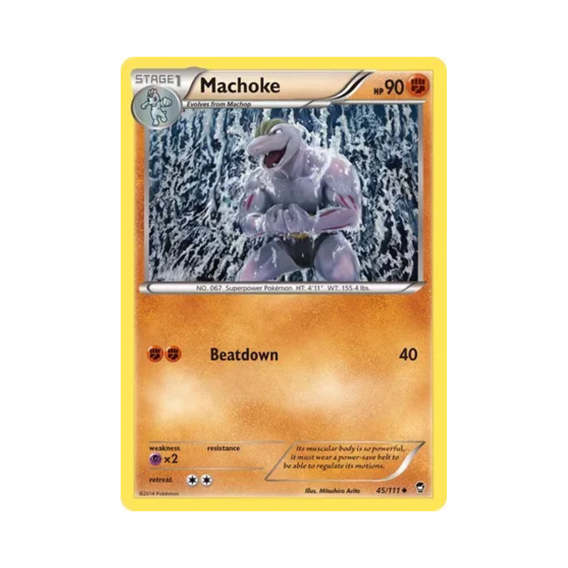 포켓몬 TCG 근육몬 U 퓨리어스 피스트 (영문판)(Pokemon TCG Machoke U Furious Fists (English Ver.))