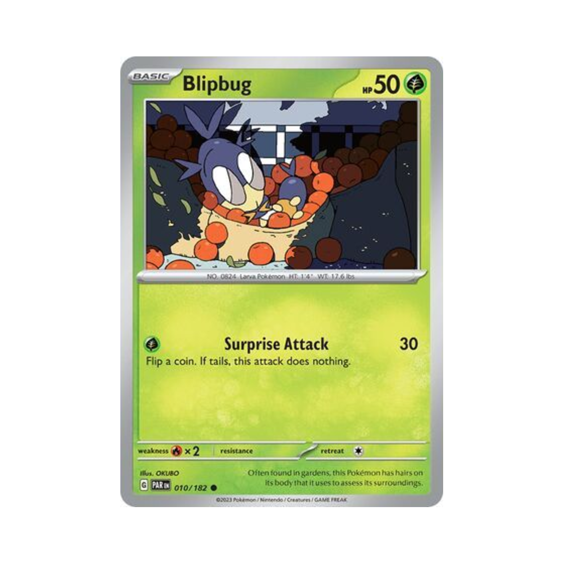 포켓몬 TCG 두루지벌레 C 파라독스 리프트 (영문판)(Pokemon TCG Blipbug C Paradox Rift (English Ver.)) - 1