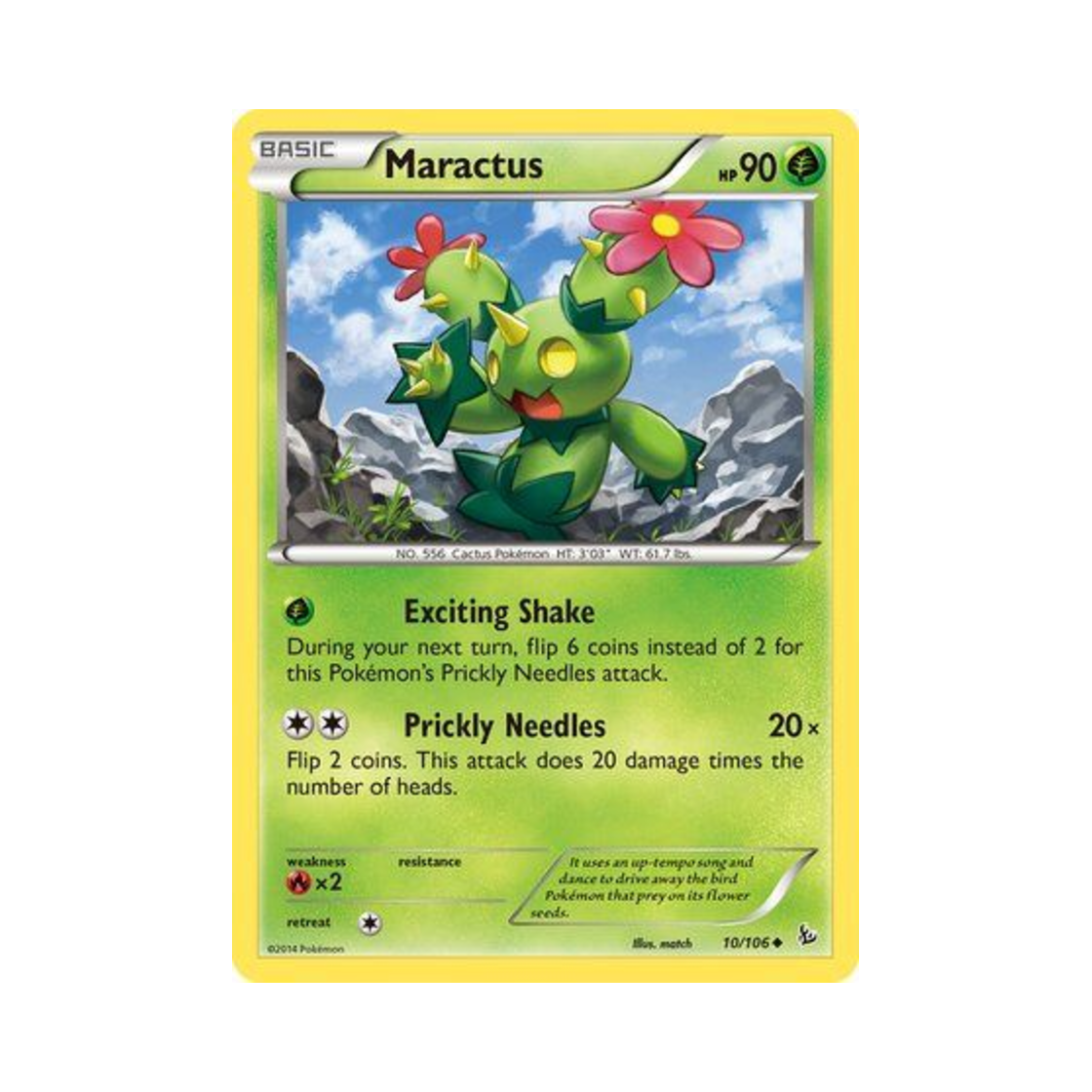 포켓몬 TCG 마라카치 U 플래시파이어 (영문판)(Pokemon TCG Maractus U Flashfire (English Ver.)) - 1