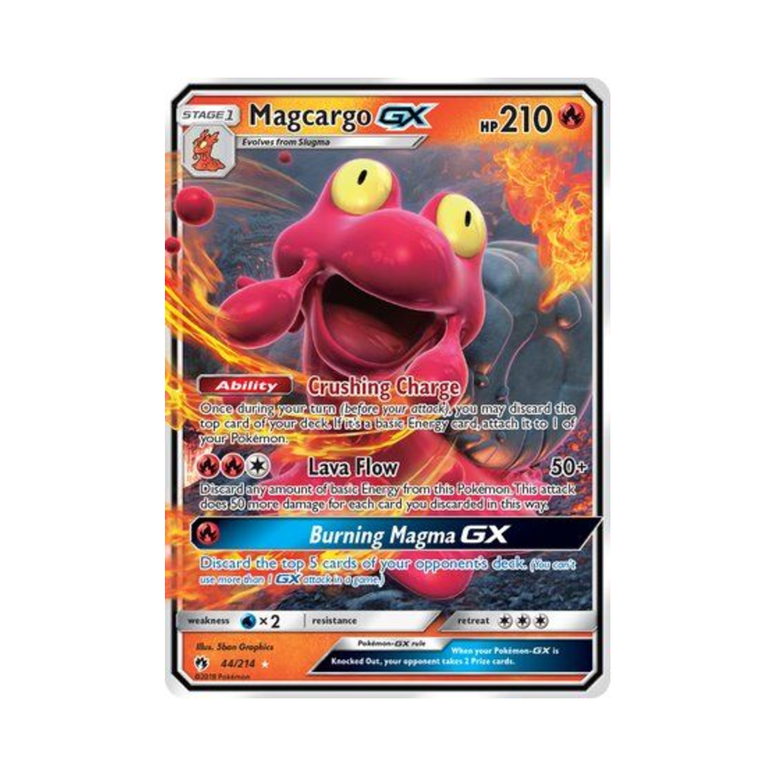 포켓몬 TCG 마그카르고 GX RHG 로스트 썬더 (영문판)(Pokemon TCG Magcargo GX RHG Lost Thunder (English Ver.)) - 1
