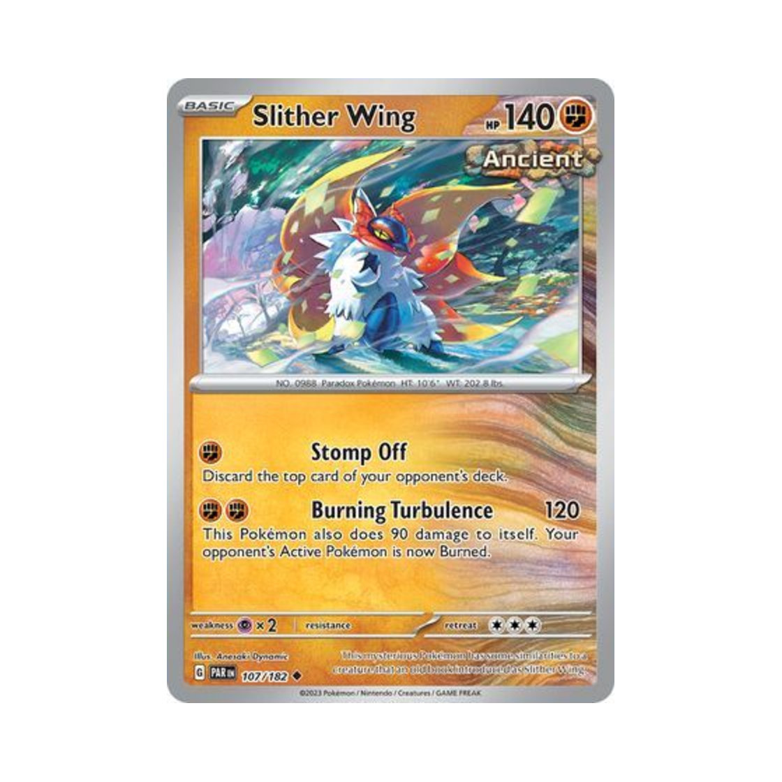 포켓몬 TCG 땅을기는날개 U 파라독스 리프트 (영문판)(Pokemon TCG Slither Wing U Paradox Rift (English Ver.))
