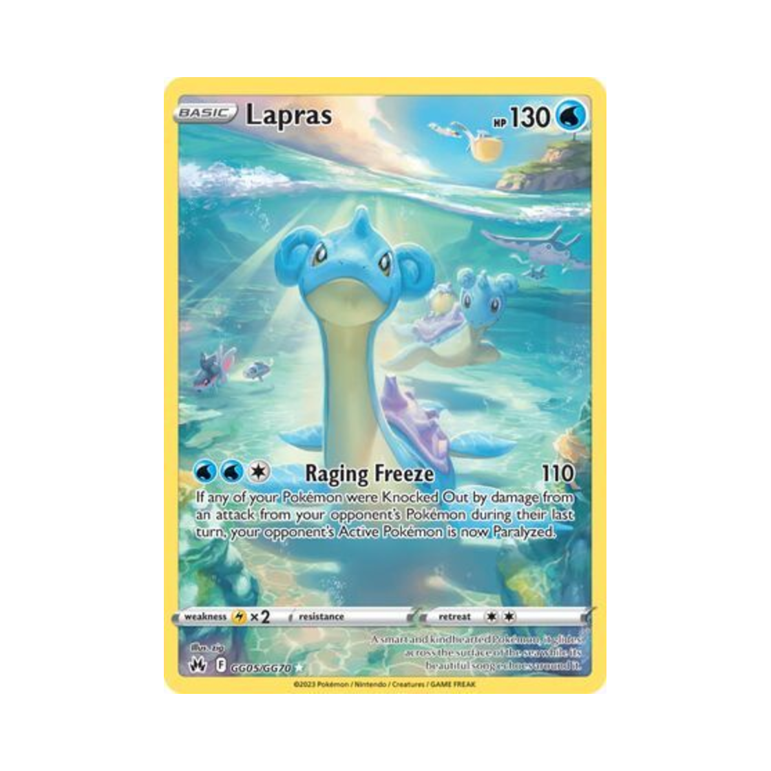 포켓몬 TCG 라프라스 R 크라운 제니스 (영문판)(Pokemon TCG Lapras R Crown Zenith (English Ver.)) - 1