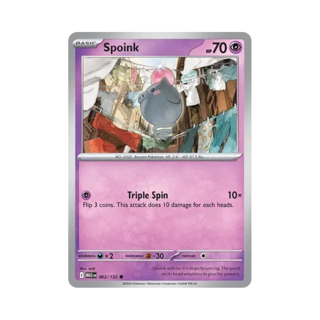 포켓몬 TCG 피그점프 C 메가 에볼루션 (영문판)(Pokemon TCG Spoink C Mega Evolution (English Ver.)) - 1