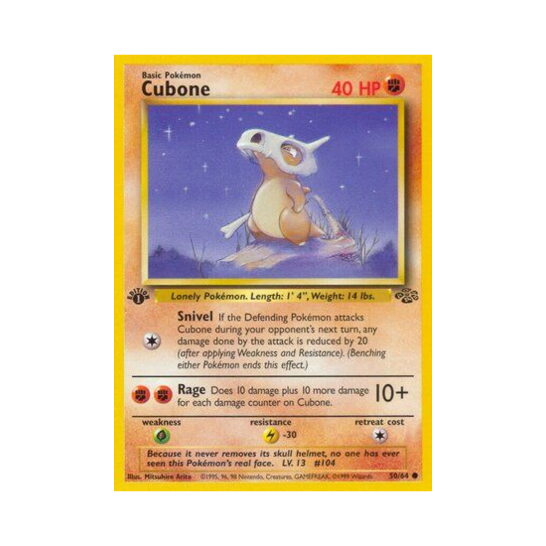 포켓몬 TCG 탕구리 C 정글 (영문판)(Pokemon TCG Cubone C Jungle (English Ver.))