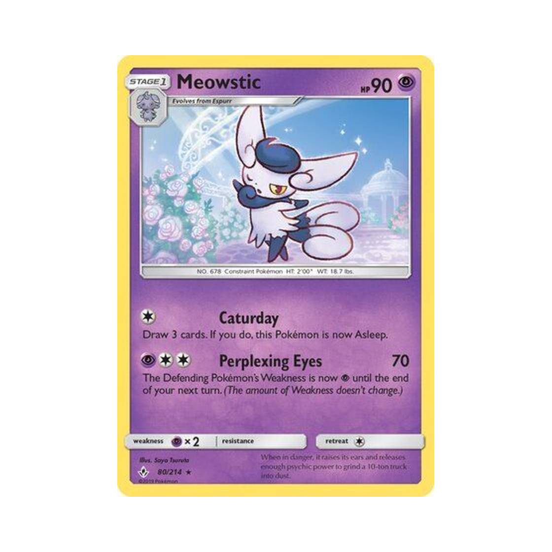 포켓몬 TCG 냐오닉스 R 언브로큰 본즈 (영문판)(Pokemon TCG Meowstic R Unbroken Bonds (English Ver.)) - 1
