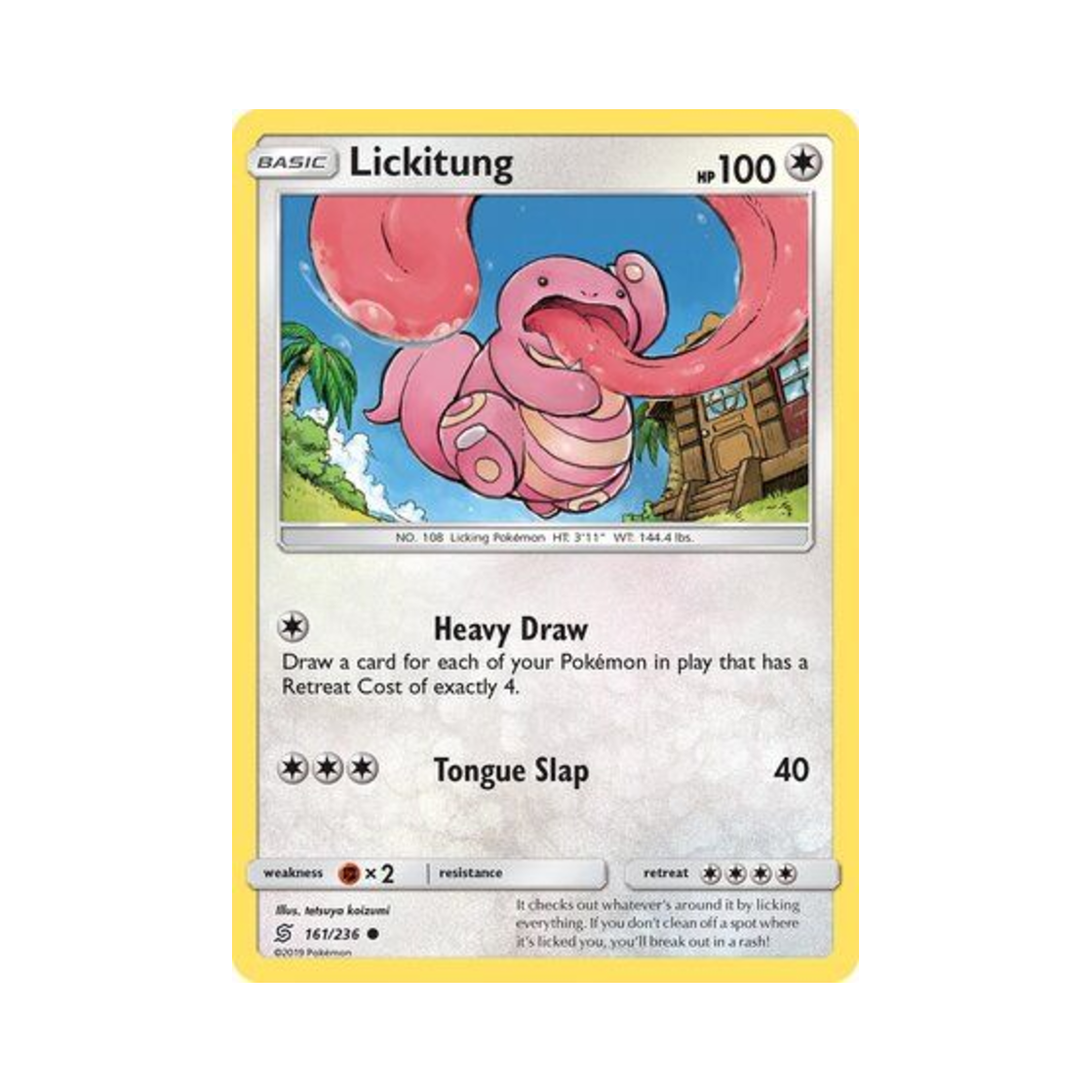 포켓몬 TCG 내루미 C 유니파이드 마인즈 (영문판)(Pokemon TCG Lickitung C Unified Minds (English Ver.)) - 1