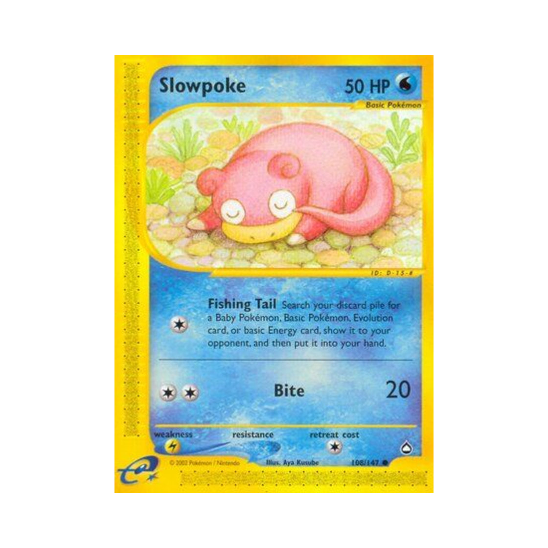 포켓몬 TCG 야돈 C 아쿠아폴리스 (영문판)(Pokemon TCG Slowpoke C Aquapolis (English Ver.)) - 1