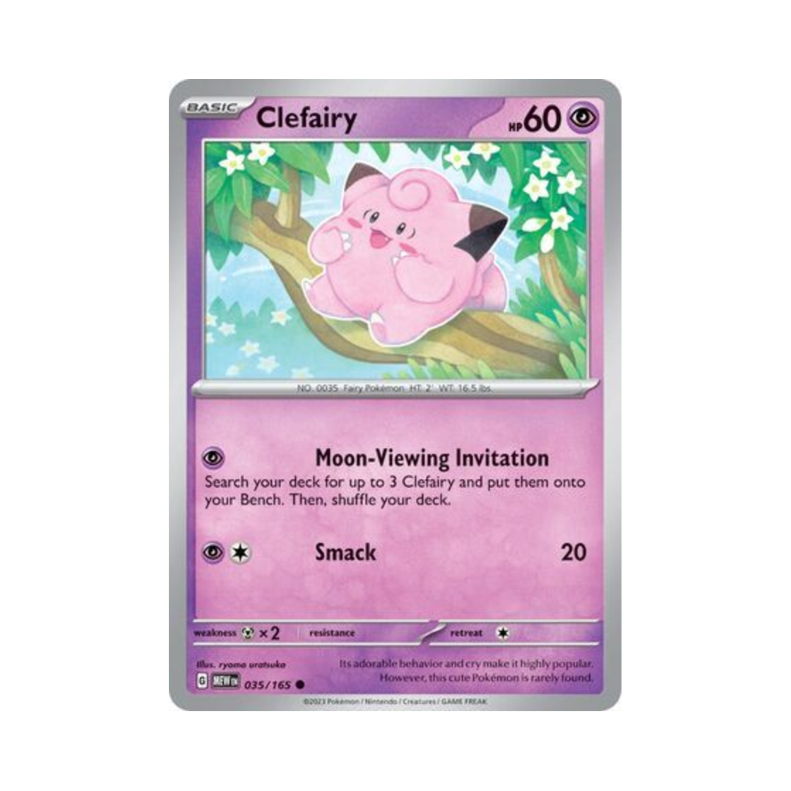 포켓몬 TCG 삐삐 C 스칼렛 & 바이올렛 151 (영문판)(Pokemon TCG Clefairy C Scarlet & Violet 151 (English Ver.)) - 1