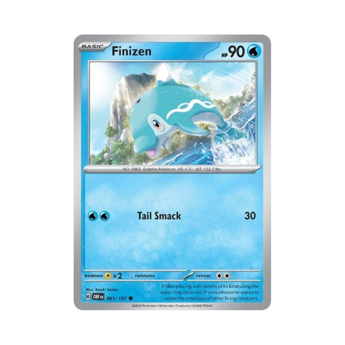 포켓몬 TCG 맨돌핀 C 옵시디언 플레임즈 (영문판)(Pokemon TCG Finizen C Obsidian Flames (English Ver.))