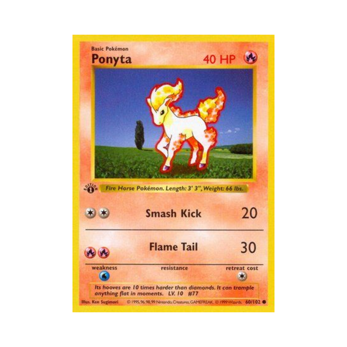포켓몬 TCG 포니타 C 베이스 세트 (영문판)(Pokemon TCG Ponyta C Base Set (English Ver.)) - 1