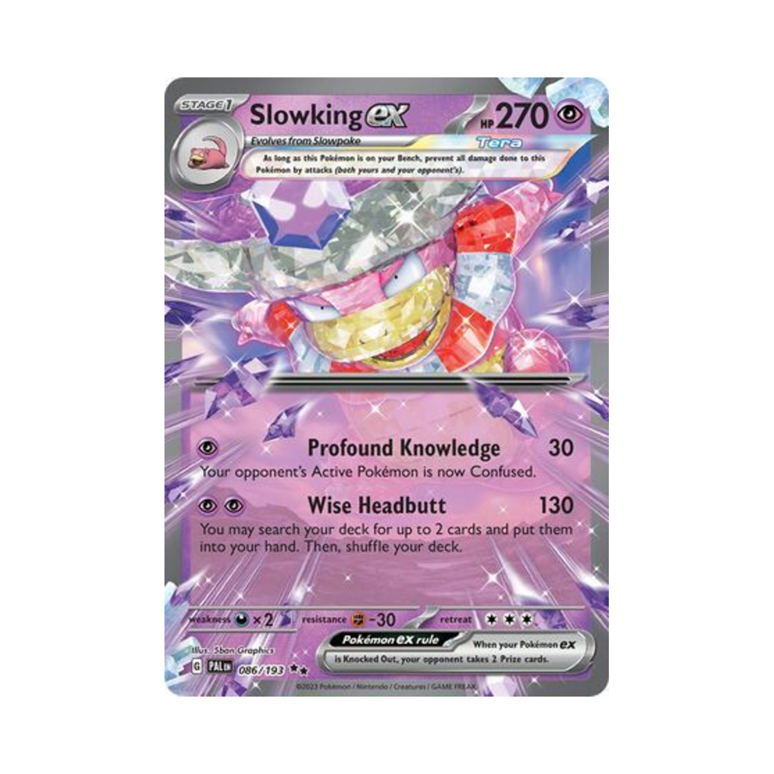 포켓몬 TCG 야도킹 ex DR 팔데아 이볼브드 (영문판)(Pokemon TCG Slowking ex DR Paldea Evolved (English Ver.))
