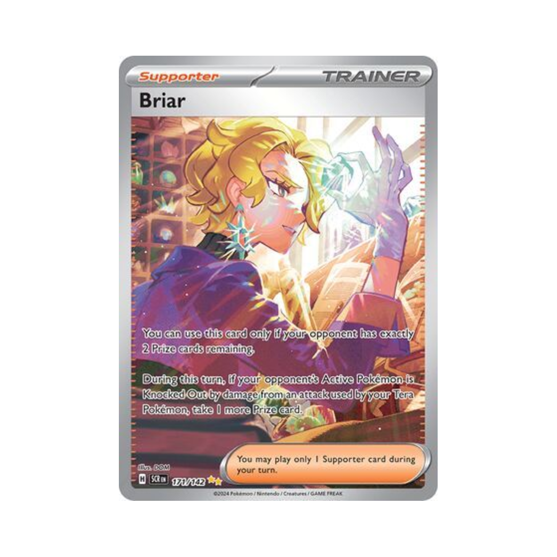 포켓몬 TCG 브라이어 SIR 스텔라 크라운 (영문판)(Pokemon TCG Briar SIR Stellar Crown (English Ver.)) - 1