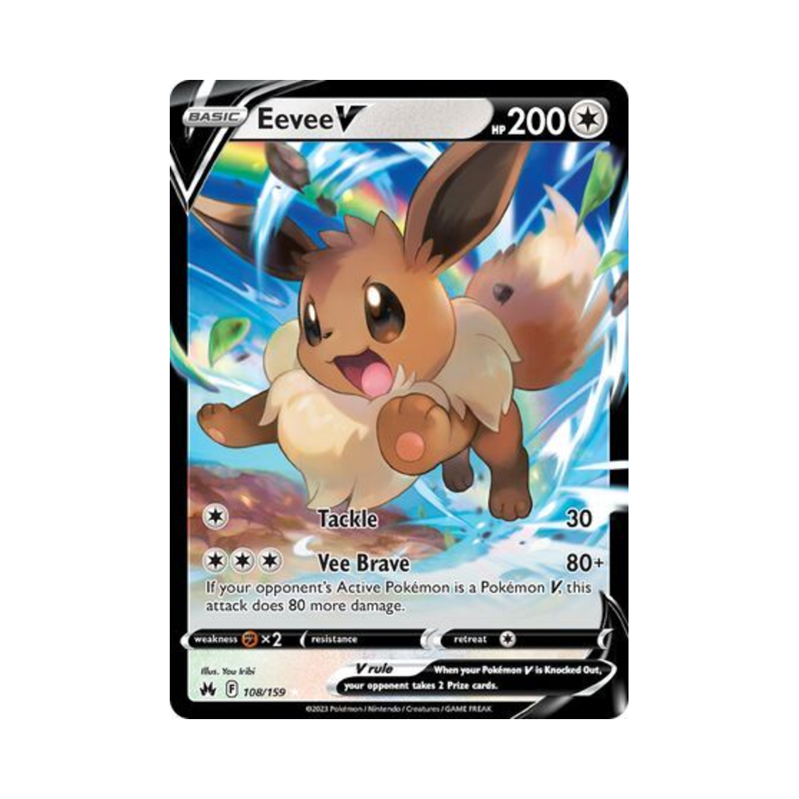 포켓몬 TCG 이브이 V R 크라운 제니스 (영문판)(Pokemon TCG Eevee V R Crown Zenith (English Ver.)) - 1