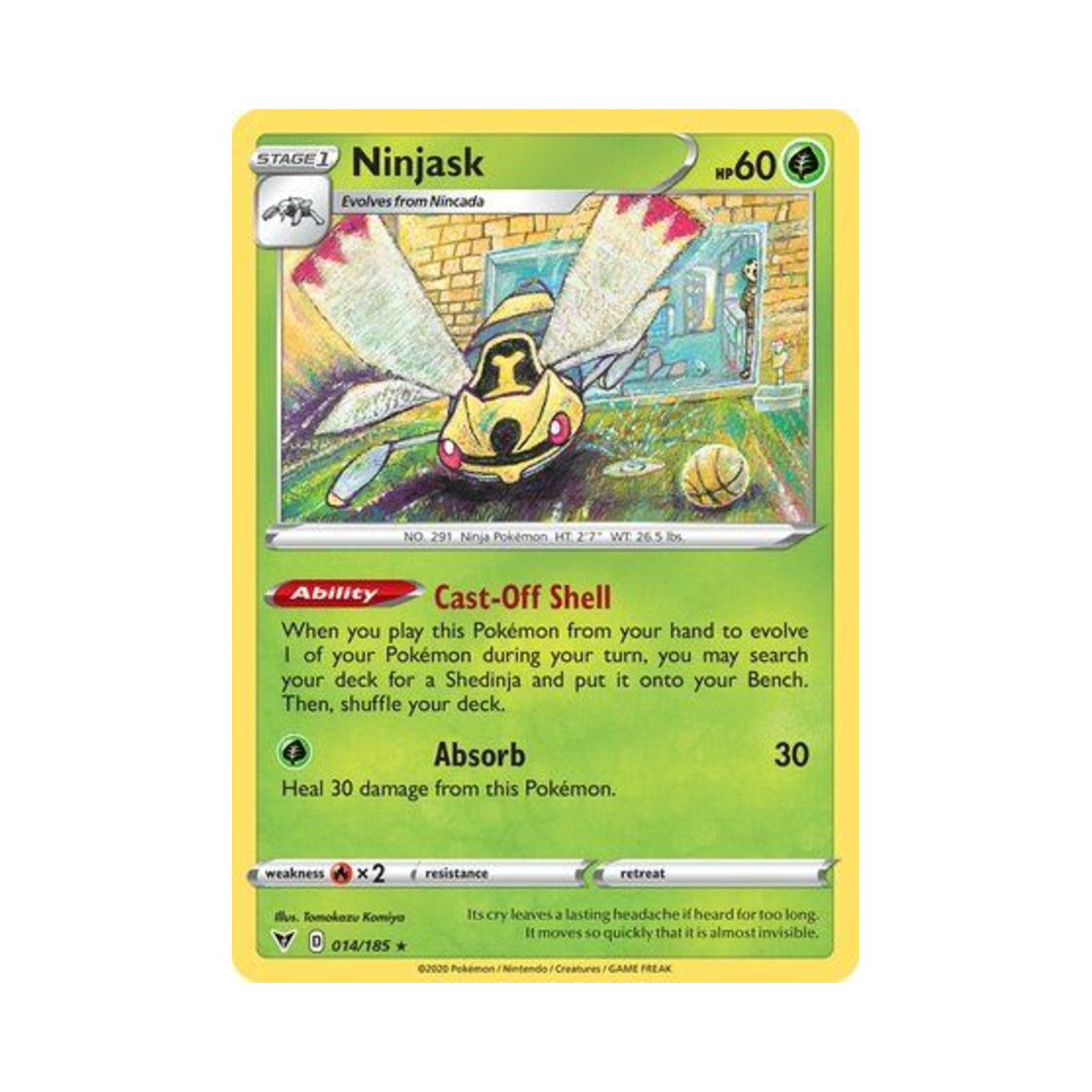 포켓몬 TCG 아이스크 R 비비드 볼티지 (영문판)(Pokemon TCG Ninjask R Vivid Voltage (English Ver.))