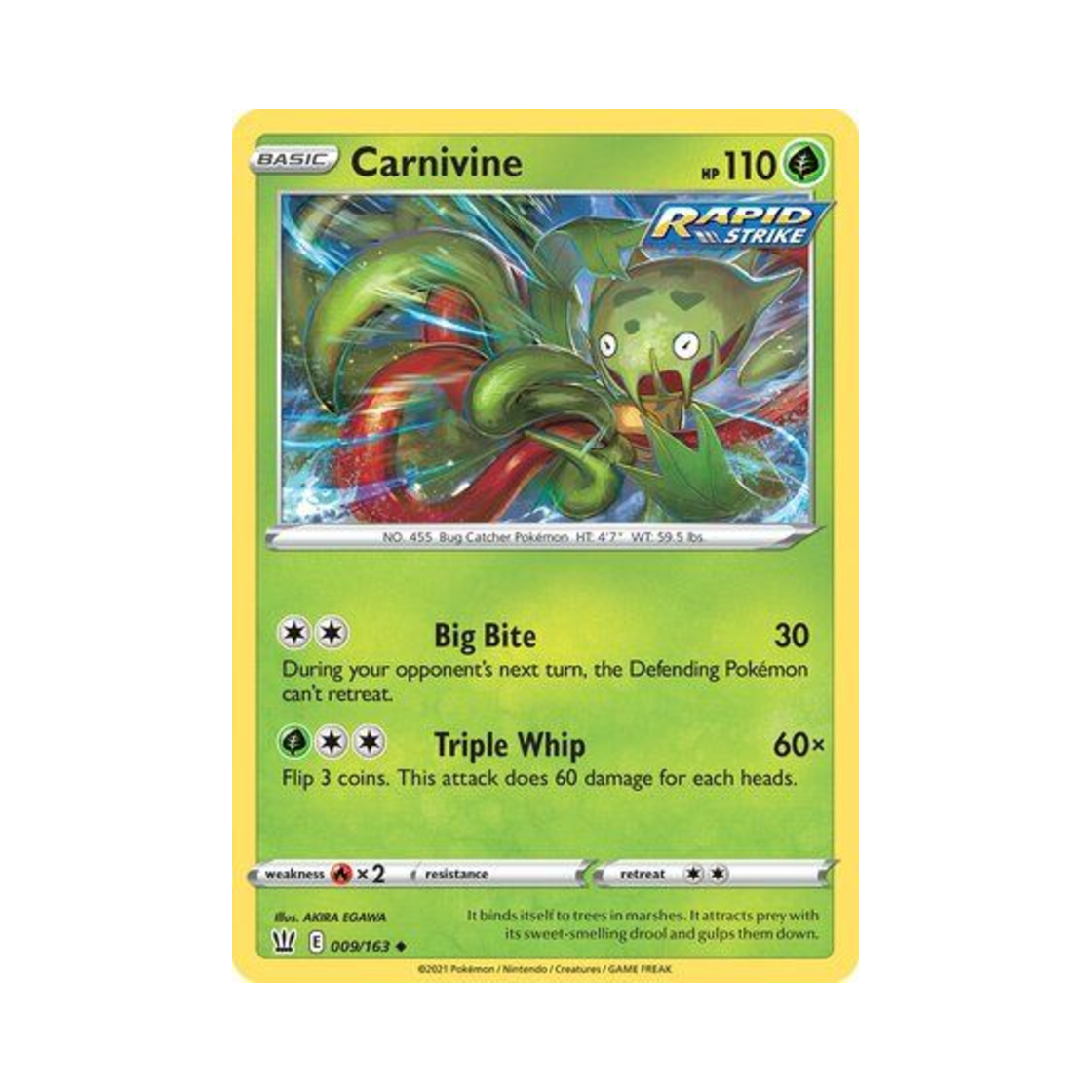 포켓몬 TCG 무스틈니 U 배틀 스타일즈 (영문판)(Pokemon TCG Carnivine U Battle Styles (English Ver.)) - 1