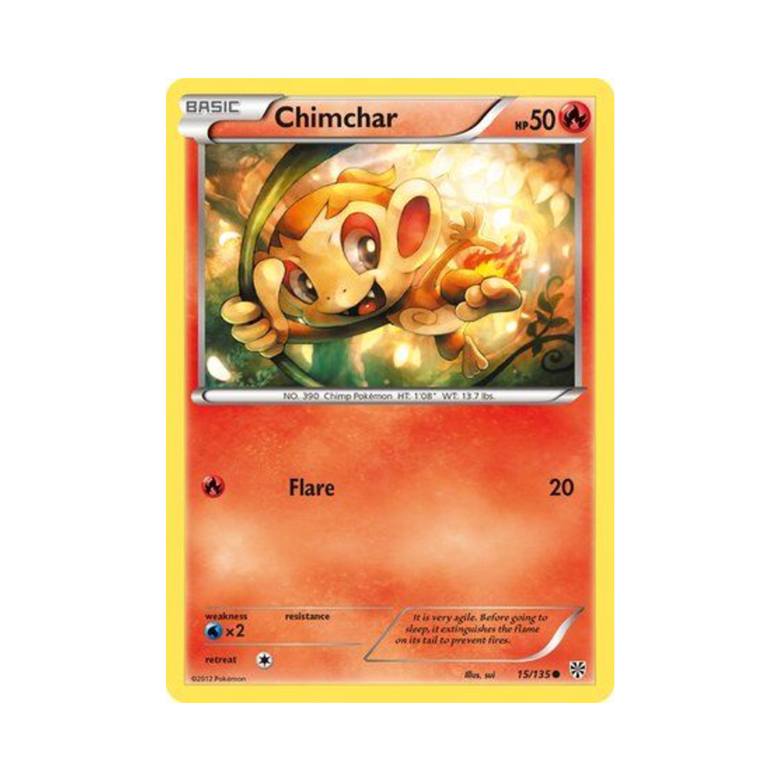 포켓몬 TCG 불꽃숭이 C 플라스마 스톰 (영문판)(Pokemon TCG Chimchar C Plasma Storm (English Ver.))