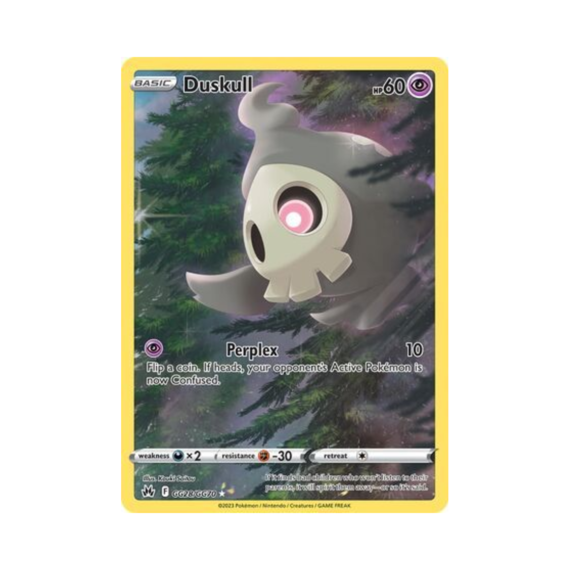포켓몬 TCG 해골몽 R 크라운 제니스 (영문판)(Pokemon TCG Duskull R Crown Zenith (English Ver.))