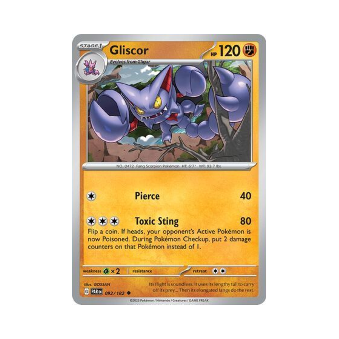 포켓몬 TCG 글라이온 U 파라독스 리프트 (영문판)(Pokemon TCG Gliscor U Paradox Rift (English Ver.)) - 1
