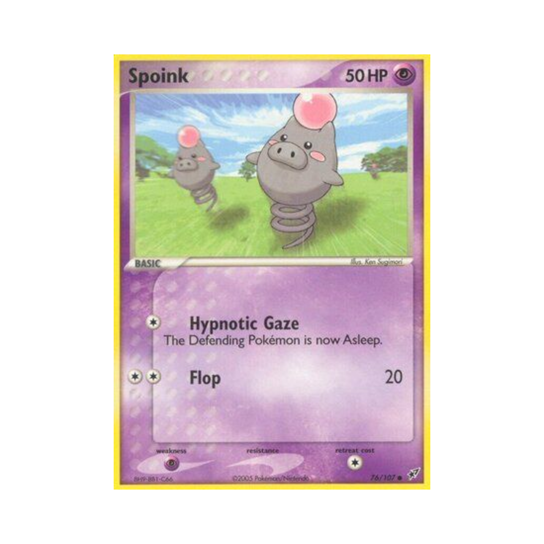포켓몬 TCG 피그점프 C EX 테오키스 (영문판)(Pokemon TCG Spoink C EX Deoxys (English Ver.)) - 1