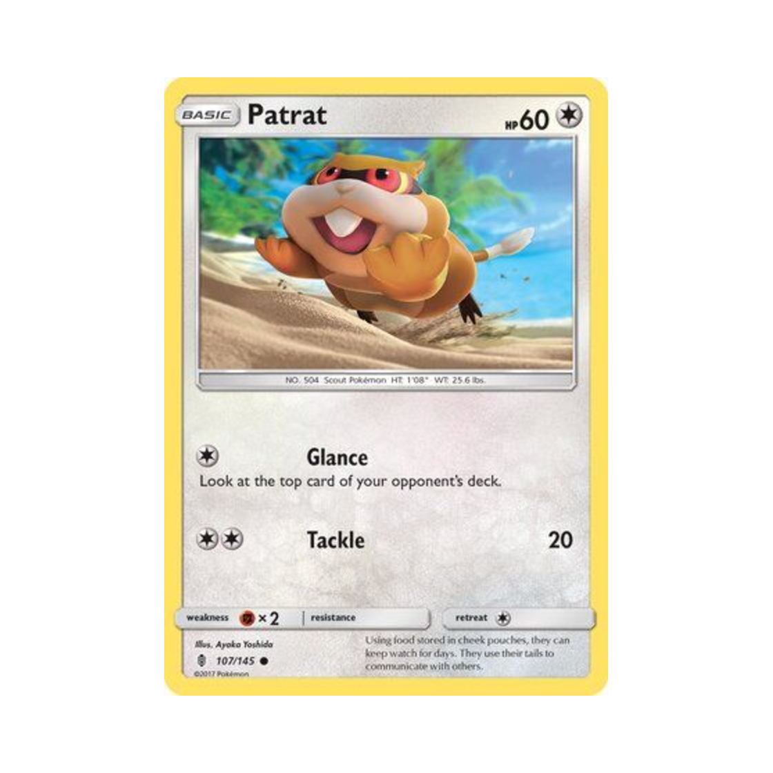포켓몬 TCG 보르쥐 C 가디언스 라이징 (영문판)(Pokemon TCG Patrat C Guardians Rising (English Ver.)) - 1