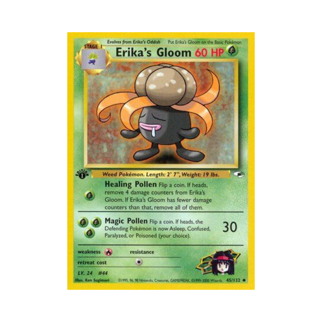 포켓몬 TCG 민화의 냄새꼬 U 짐 히어로즈 (영문판)(Pokemon TCG Erika's Gloom U Gym Heroes (English Ver.)) - 1