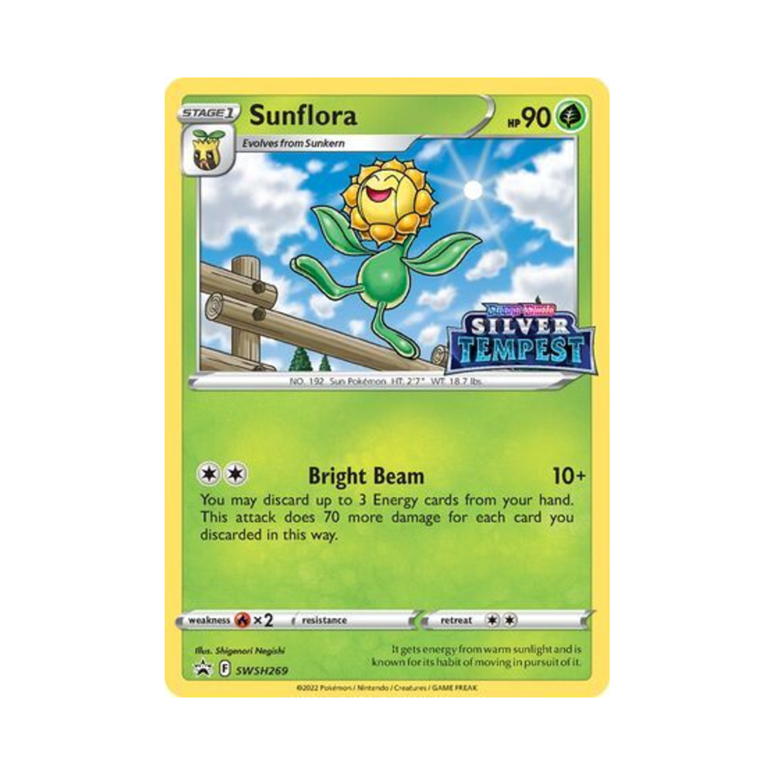 포켓몬 TCG 해루미 P 소드 & 실드 프로모카드 (영문판)(Pokemon TCG Sunflora P Sword & Shield Promos (English Ver.))