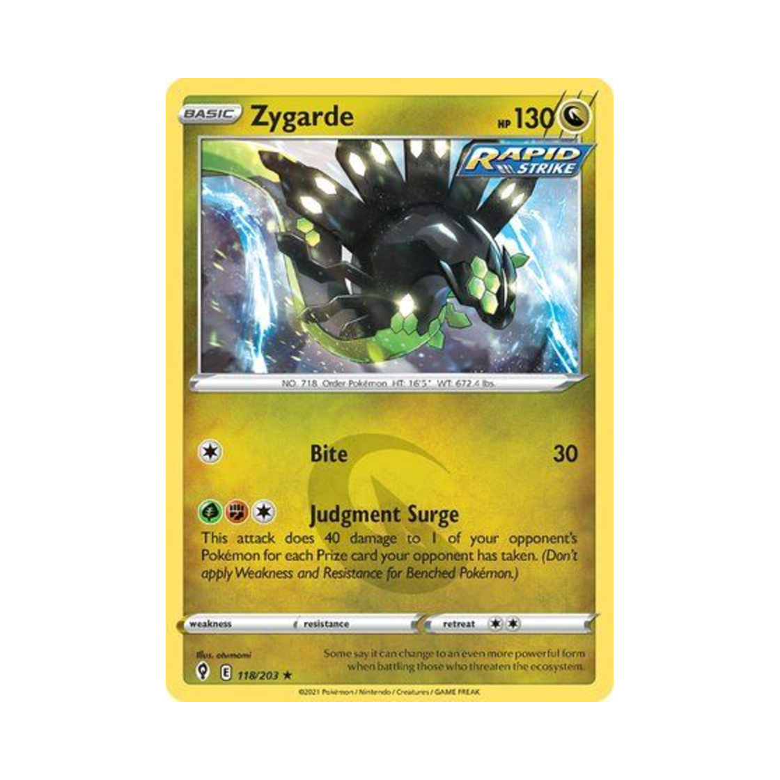 포켓몬 TCG 지가르데 RH 이볼빙 스카이즈 (영문판)(Pokemon TCG Zygarde RH Evolving Skies (English Ver.)) - 1