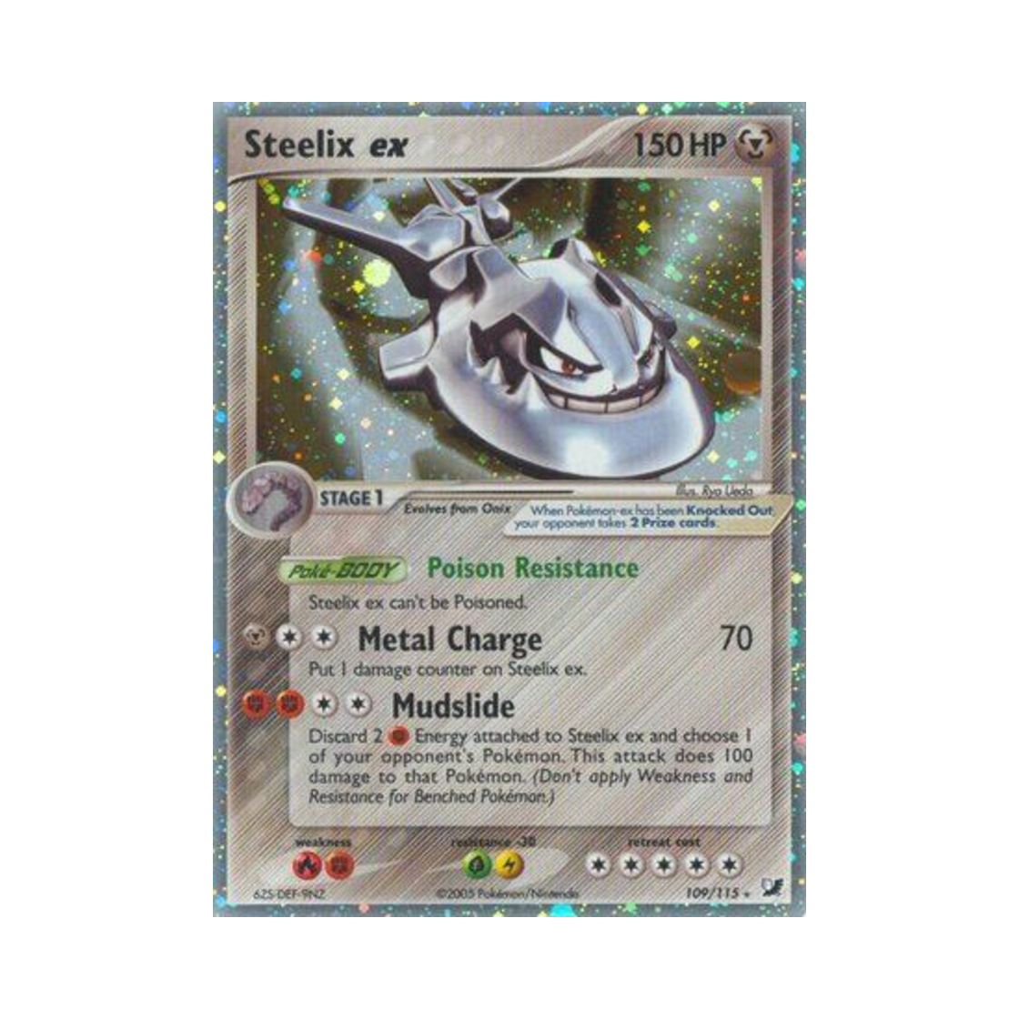 포켓몬 TCG 강철톤 ex RHe EX 언씬 포시스 (영문판)(Pokemon TCG Steelix ex RHe EX Unseen Forces (English Ver.))