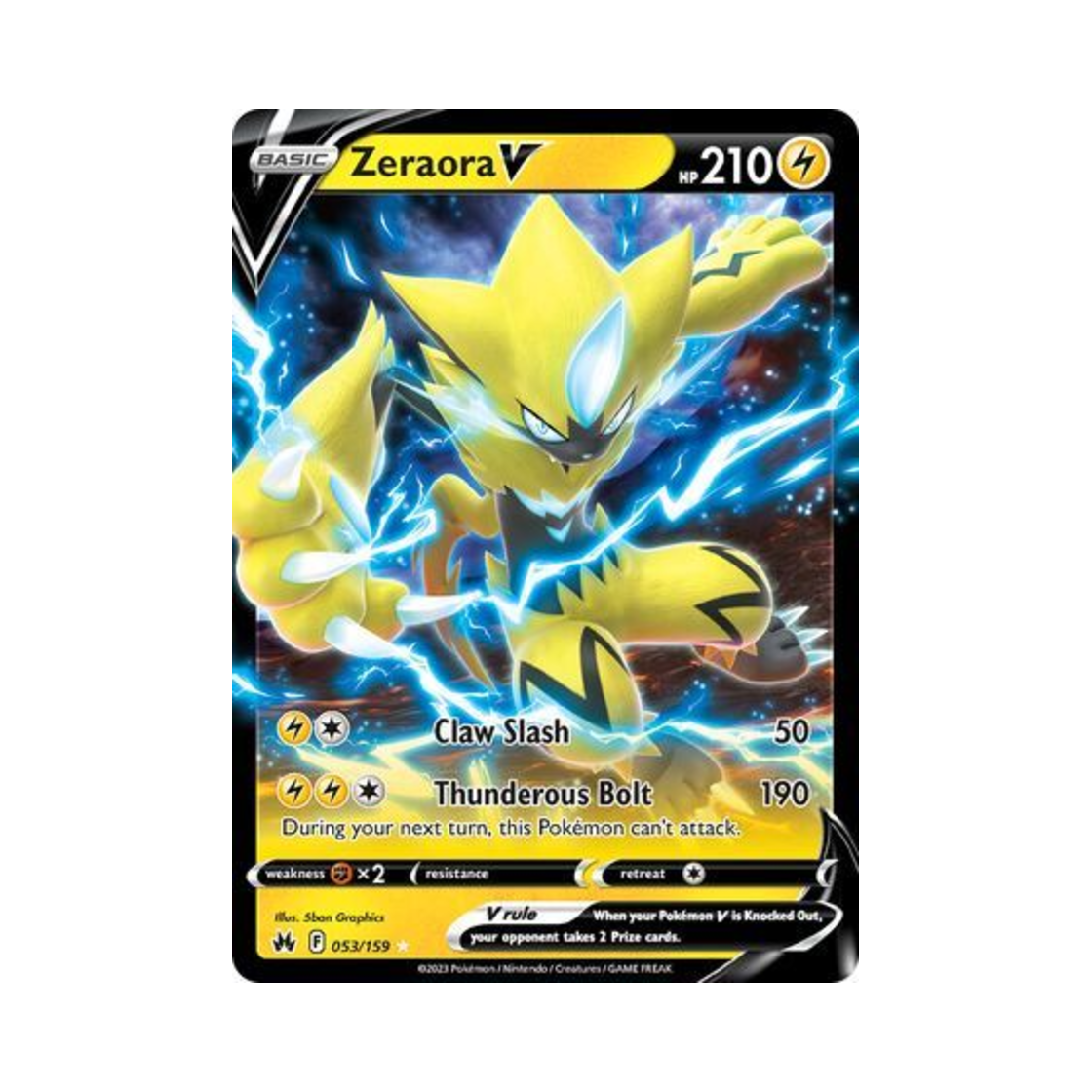 포켓몬 TCG 제라오라 V R 크라운 제니스 (영문판)(Pokemon TCG Zeraora V R Crown Zenith (English Ver.)) - 1